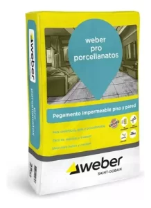 Pegamento Weber Pro Porcelanatos